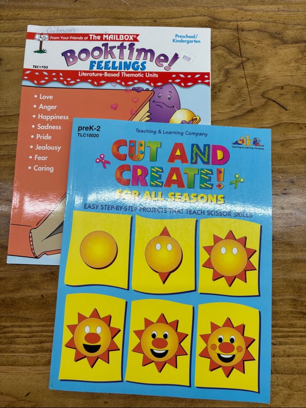 Cut and Create for all seasons and Booktime Feelings resource books